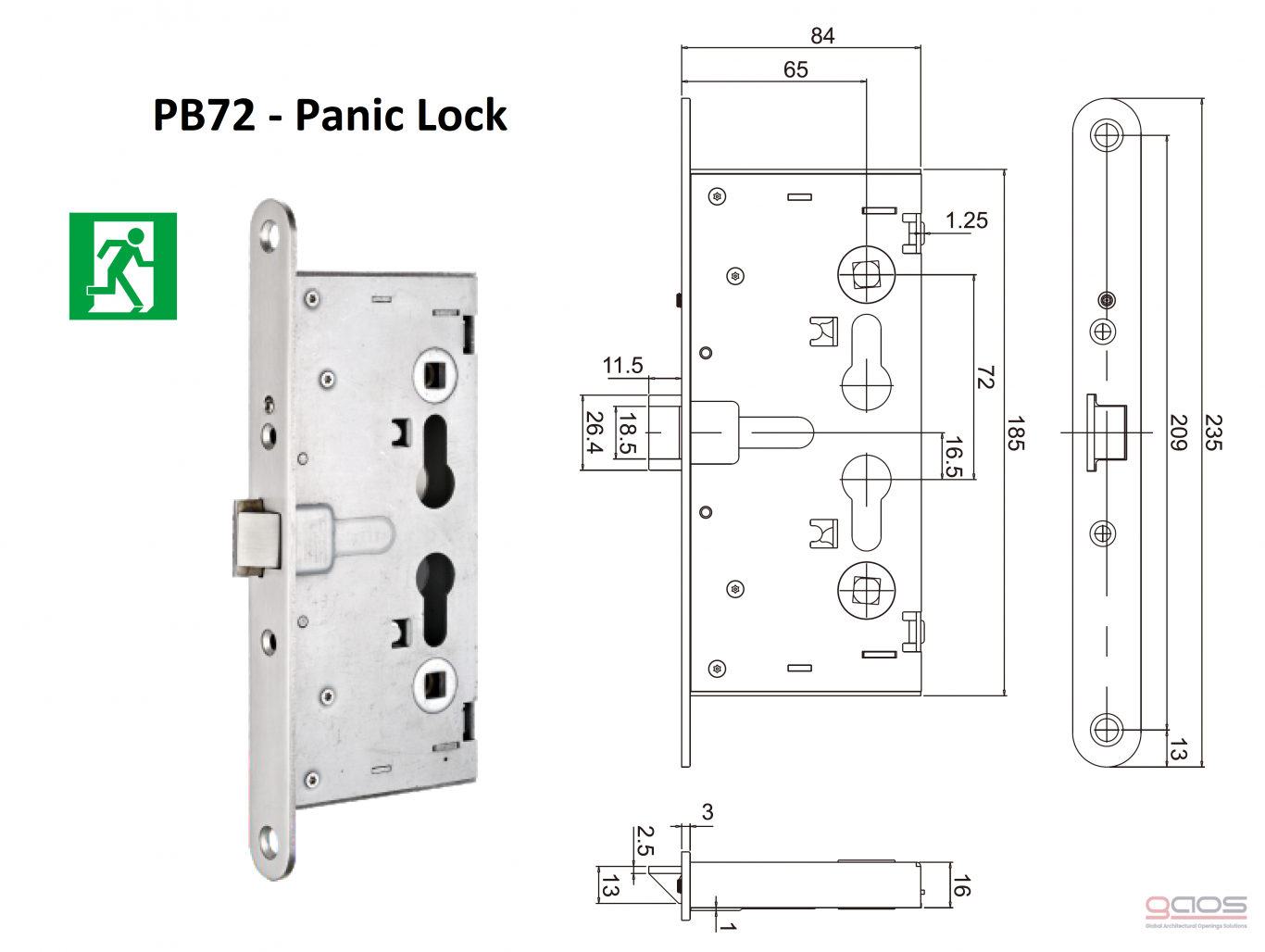 P Series Panic Lock