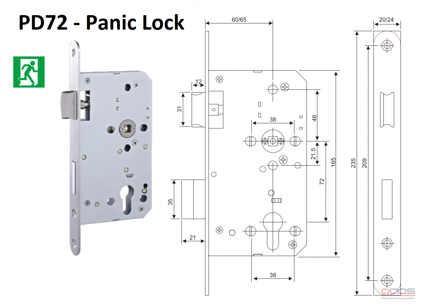 P Series Panic Lock
