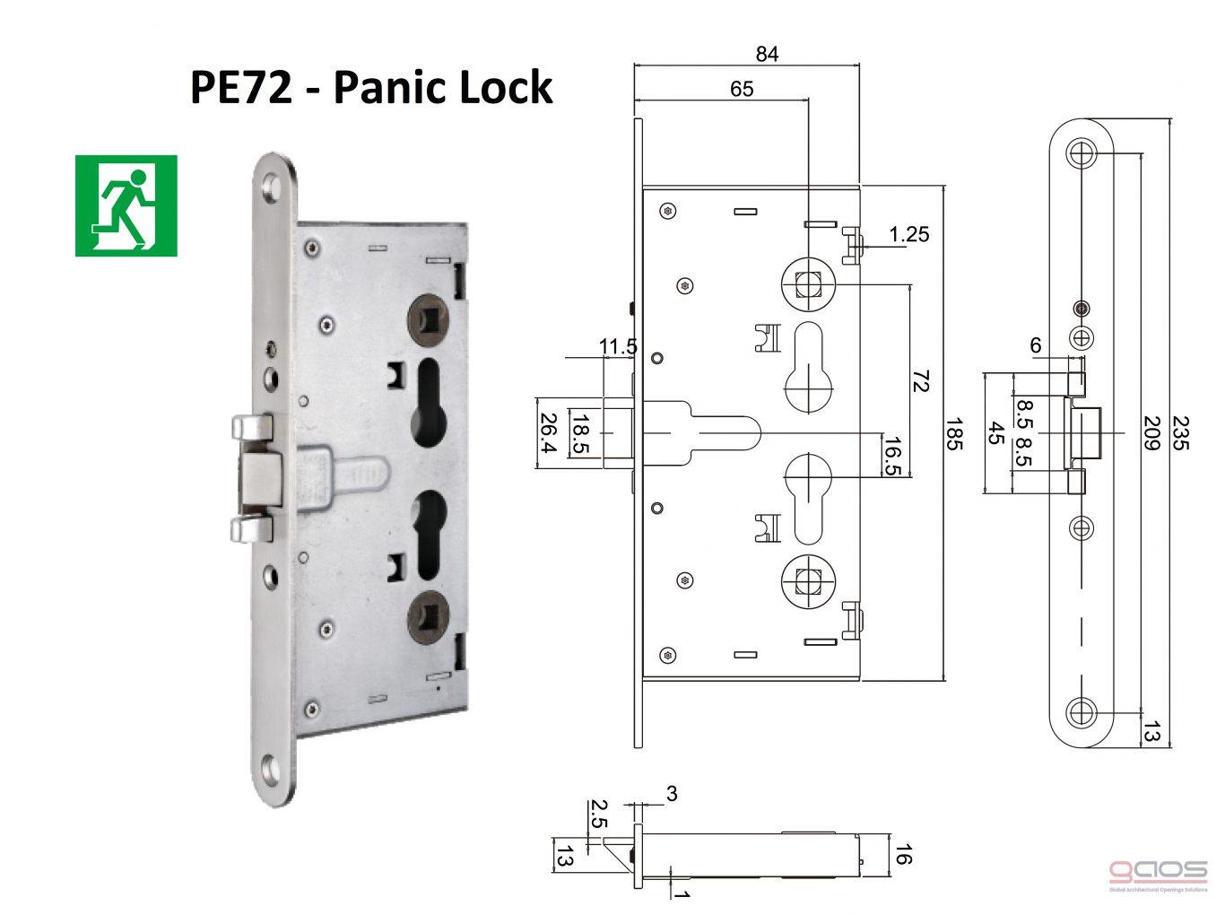 P Series Panic Lock